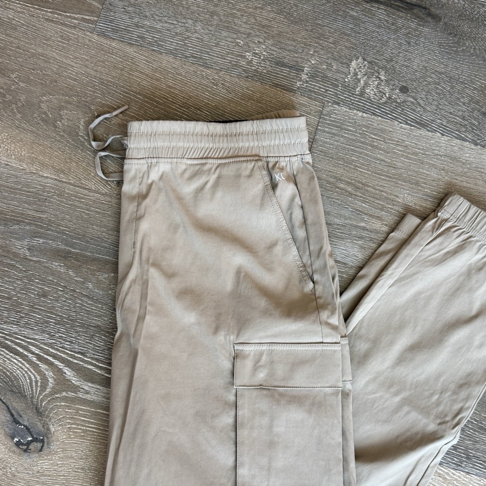 Kenneth Cole Active Tech Jogger Ankle Zip Cargo Lightweight Khaki Size XL - Picture 2 of 8